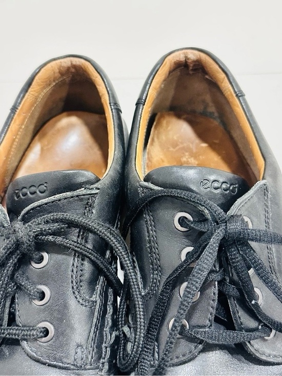 Ecco Men’s Black Leather Casual Comfort Walking Shoes size EU47 Approx. US14 main image 5